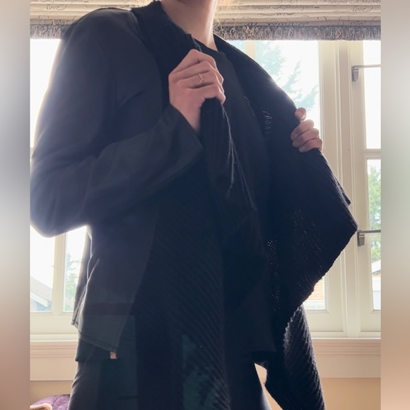 Black Faux Leather Jacket - Picture 4 of 5